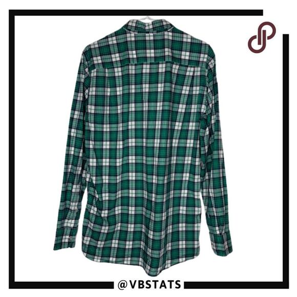 Southern Tide Men's Club Plaid Button Down Shirt Green White Size Medium - Picture 2 of 7